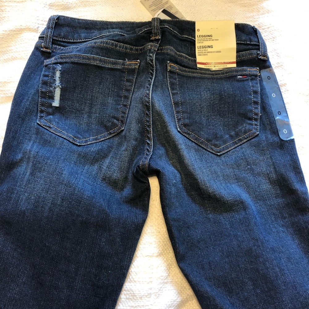 New Tommy Hilfiger Jean Leggings Size 0